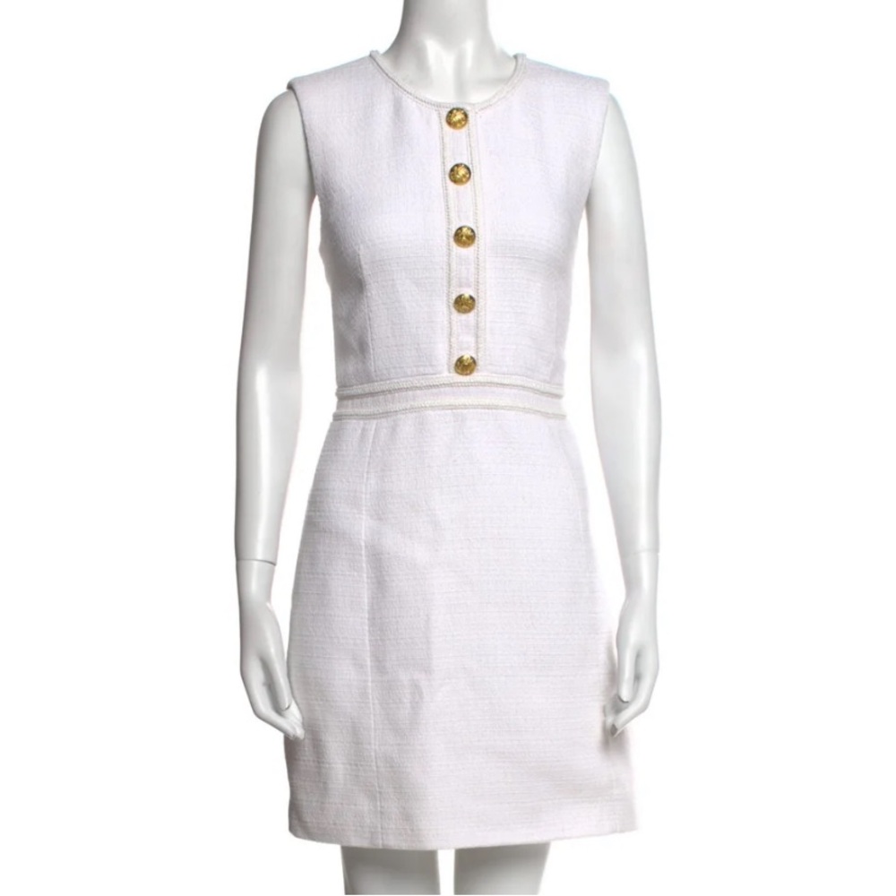 Veronica Beard Julie White Dress, Size L